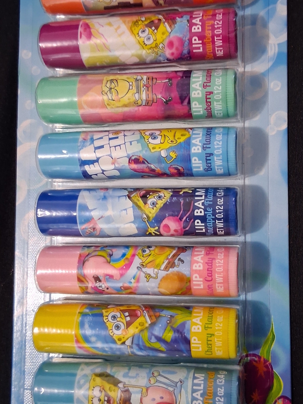 New SpongeBob SquarePants Flavored Lip Balm Set